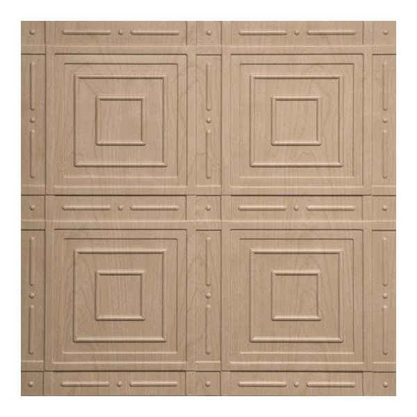 Ceilume Nantucket 2ft x 2ft Sandal Wood Ceiling Tile V3-NAN-22SWD - main